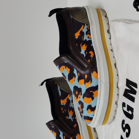 MSGM MSGM Leopard Platform Slip-On Sneakers  SLIP ON PLATFORM PRINTED SNEAKER - Picture 3 of 10